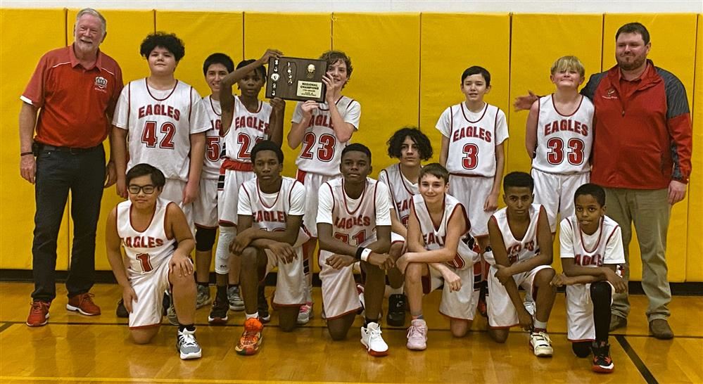 22-23 7th Grade Boys Basketball Team With Coaches. 22-23 7th Grade Boys Basketball Team With Coaches.